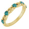 Bague empilable en alexandrite naturelle jaune 14 carats
