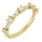 Bague en or jaune 14 carats sertie d'un diamant naturel de 0,5 carat.
