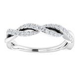14K White Gold 1/4 CTW Natural Diamond Anniversary Band