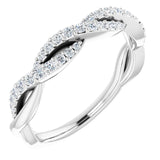 14K White Gold 1/4 CTW Natural Diamond Anniversary Band