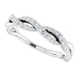14K White Gold 1/4 CTW Natural Diamond Anniversary Band