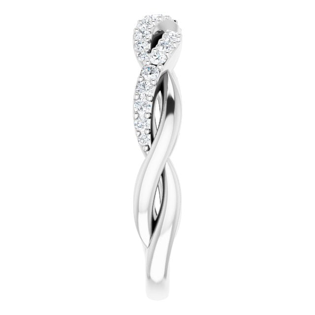 14K White Gold 1/4 CTW Natural Diamond Anniversary Band