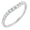 14K White Gold 1/2 CTW Lab-Grown Diamond Graduated Contour Band