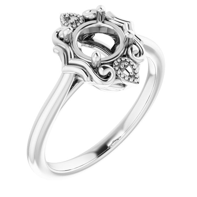 Bague ronde en argent sterling de 6 mm