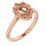 Bague de montage ronde en or 10 carats, 5,8 mm