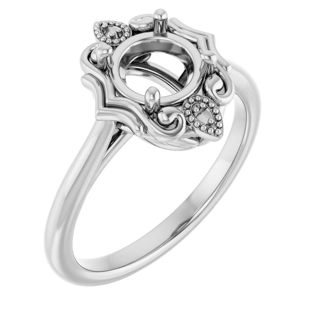 Bague ronde en argent sterling de 6,5 mm