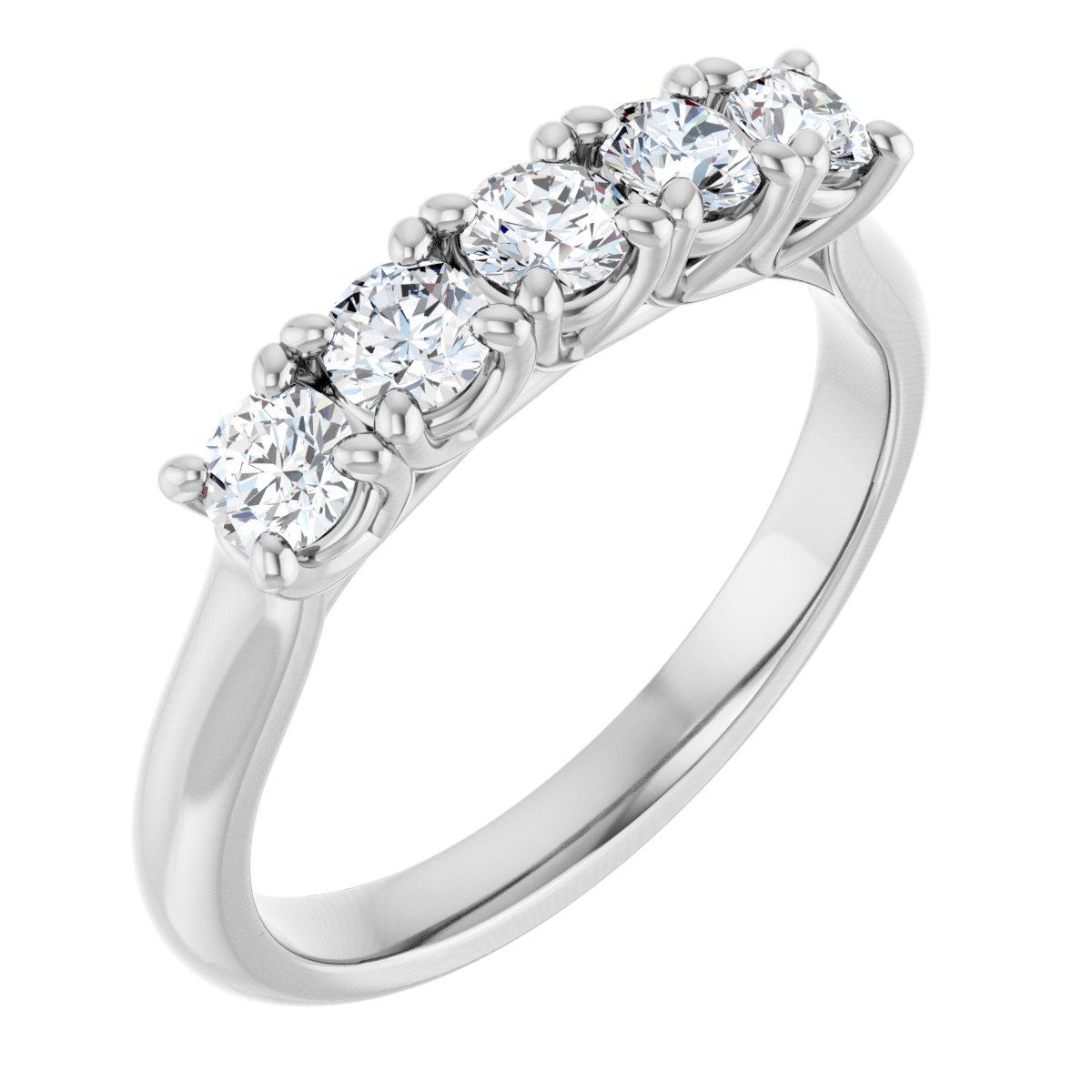 14K White Gold 5/8 CTW Lab-Grown Diamond Anniversary Band