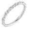 14K White Gold 1/10 CTW Natural Diamond Rope Anniversary Band