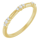 14K Yellow Gold 1/8 CTW Lab-Grown Diamond Stackable Ring