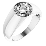 Bague de montage ronde en platine de 4,1 mm