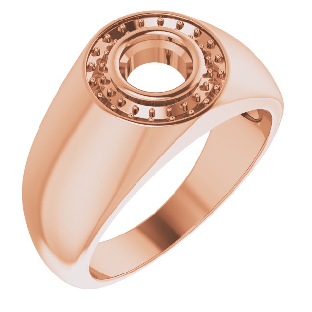 Bague ronde en or 18 carats de 5,8 mm