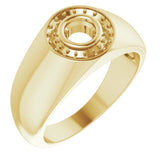 Bague de montage ronde 4,8 mm jaune 10K