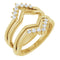 14K Yellow Gold 1/4 CTW Lab-Grown Diamond Ring Guard