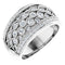Bague en or blanc 14 carats avec diamant naturel de 1 carat (taille 5)