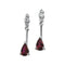Boucles d'oreilles pendantes en forme de poire