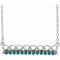 Collier en argent sterling et alexandrite naturelle, inspiré de l'infini, de 45,7 cm (18 pouces).