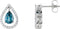Boucles d'oreilles style halo