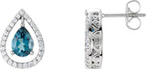 Boucles d'oreilles style halo
