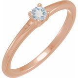 Bague en or rose 14 carats avec pierre de lune à reflets bleus naturels