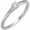 Bague en argent sterling et pierre de lune à reflets bleus naturels