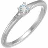 Bague en platine et pierre de lune à reflets bleus naturels