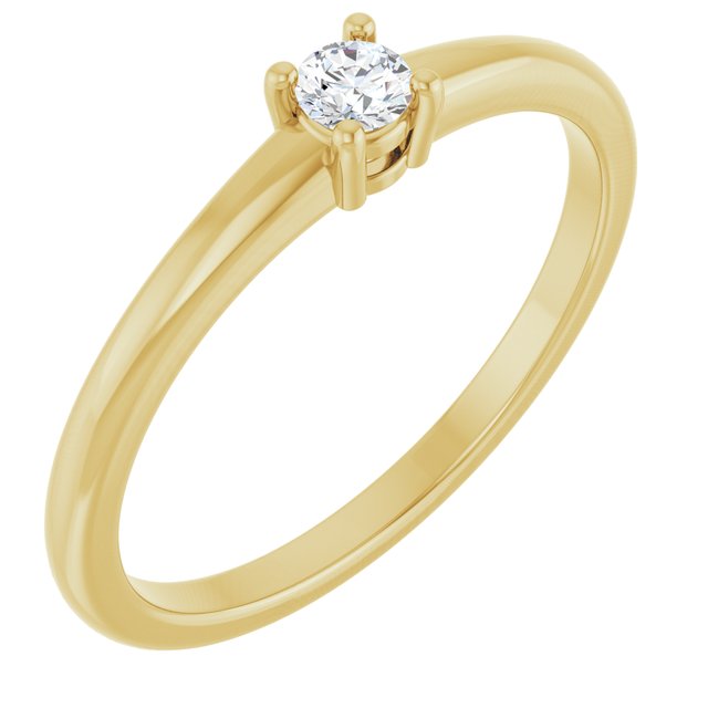 Bague en or jaune 14 carats et saphir blanc naturel