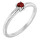 Bague en or 14 carats et grenat naturel du Mozambique