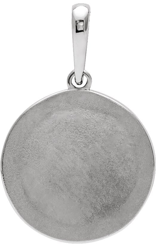 Platinum Floral Pendant