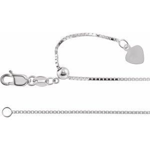 Chaîne à maillons carrés 14 carats, 0,85 mm