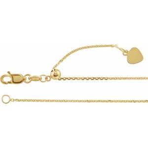Chaîne à maillons 14K 1 mm