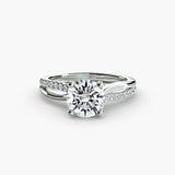 Le Solitaire Pavé Split Shank