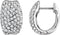 Boucles d'oreilles créoles style pavé