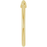 14K Yellow Gold Stackable Spike Ring