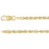 Chaîne corde 14K 2 mm