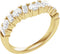 14K Yellow Gold 1 CTW Lab-Grown Diamond Contour Band