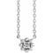Collier pour enfant en argent sterling avec perles de diamants naturels (0,03 carat au total), 40 cm (16 pouces).