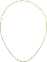 14K Yellow Gold 2.25 mm Curbed Anchor 18" Chain