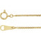 Chaîne à maillons carrés 18 carats de 1 mm