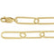 Chaîne trombone en or 14 carats de 6,2 mm