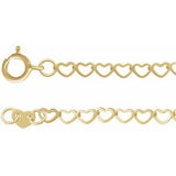 Collier cœur 14K 2,5 mm