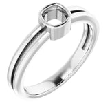 Bague de montage coussin 4 mm blanche 10K
