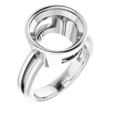 Bague de montage ronde blanche 14K X1 de 12 mm