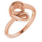 Bague de montage ronde en or 10 carats, 5,5 mm