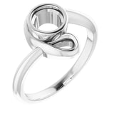Bague de montage ronde blanche 10K de 5,5 mm