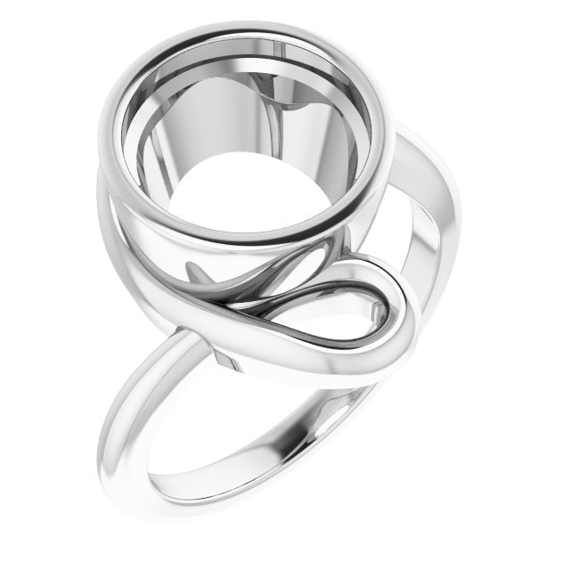 Bague de montage ronde blanche 10K de 10 mm