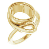 Bague ovale 11x9 mm en or jaune 14 carats