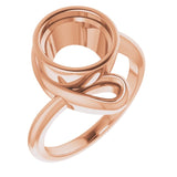 Bague ronde en or 18 carats de 9 mm