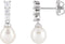 Boucles d'oreilles à perles accentuées