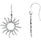 Boucles d'oreilles soleil accentuées
