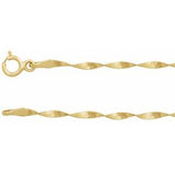 Chaîne à chevrons 14K 1,6 mm